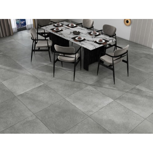 Aspen Grey porcelain tile, 60×60 cm, matte