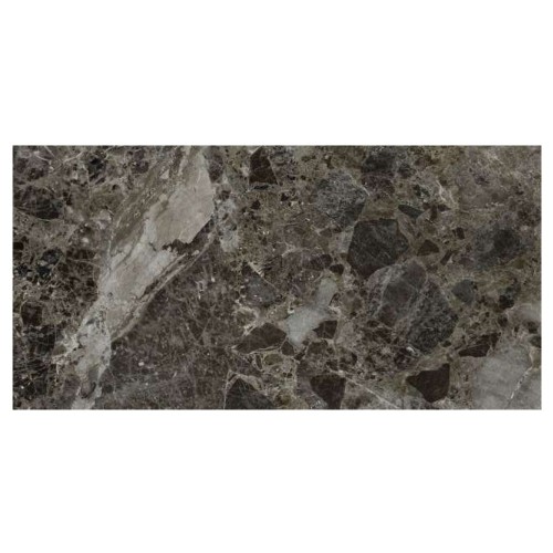 Crystal Emra Gris porcelain tile, 60×120 cm, polished