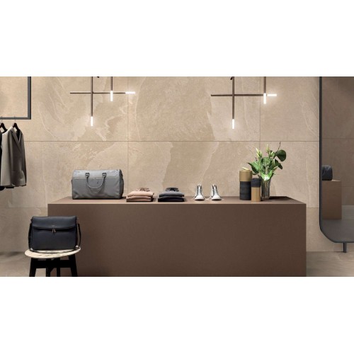 Hard Rock Beige Matt porcelain tile, 60×120 cm, matte