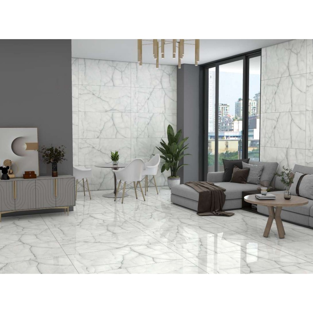 Thunder Onyx Silver porcelain tile, 60×120 cm, polished