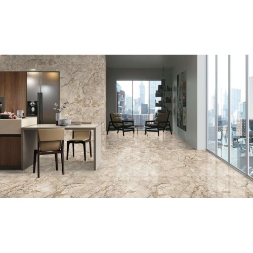 Thasos Almond porcelain tile, 60×120 cm, polished