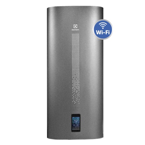 Electrolux EWH 80 SI electric water heater, 65 l, 2000 W, dry heating element, Wi‑Fi, multiposition, grey