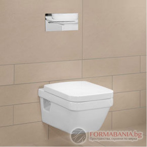 Комплект окачена тоалетна Villeroy & Boch Architectura, със седалка с плавно затваряне, 37x53 см, бял гланц