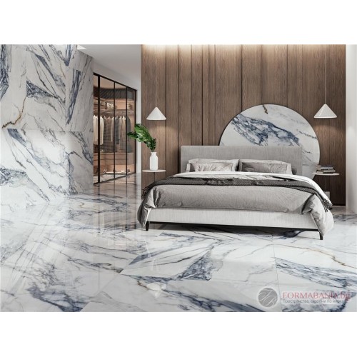 Alaplana Annie Blue Porcelain Tile Collection, marble effect