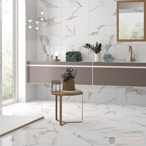 Alaplana Cavan Calacatta Tile Collection, marble effect