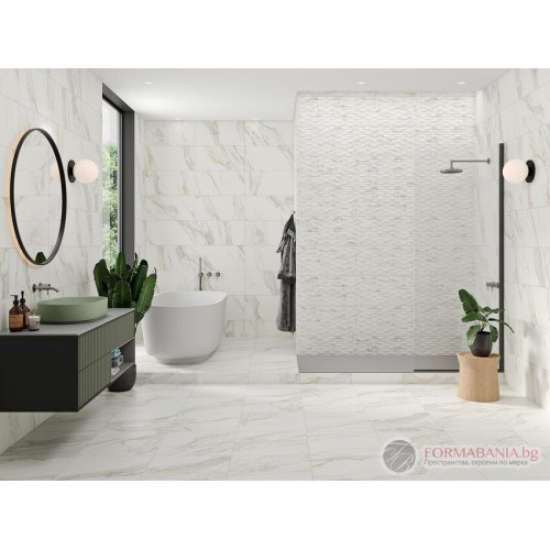 Alaplana Golden Hill Bathroom Tile Collection, marble effect