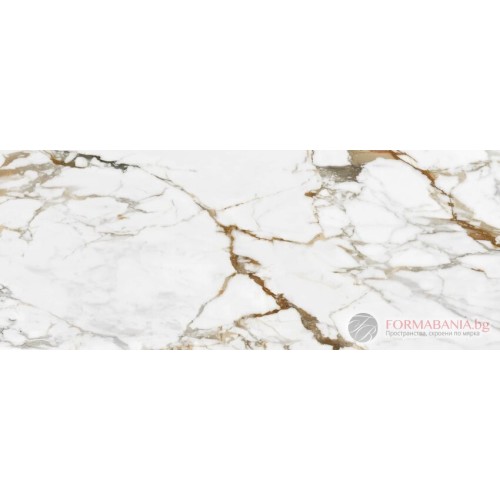 Гранитогрес Arklam Calacatta Gold Hond, 120x300 см, мат