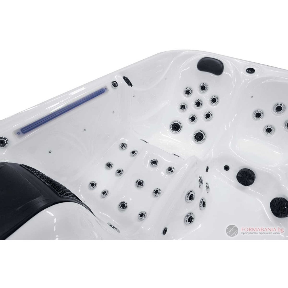 Sanitro SPA Miracle hot tub, 6 seats, 214x214x82 cm, white and grey