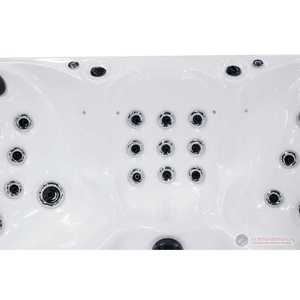Sanitro SPA Miracle hot tub, 6 seats, 214x214x82 cm, white and grey