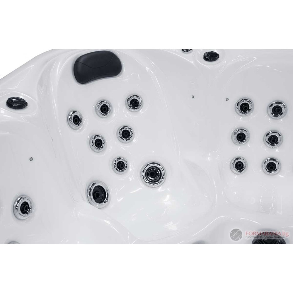 Sanitro SPA Miracle hot tub, 6 seats, 214x214x82 cm, white and grey