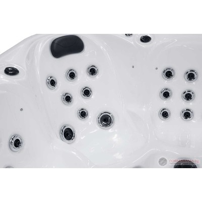 Sanitro SPA Miracle hot tub, 6 seats, 214x214x82 cm, white and grey