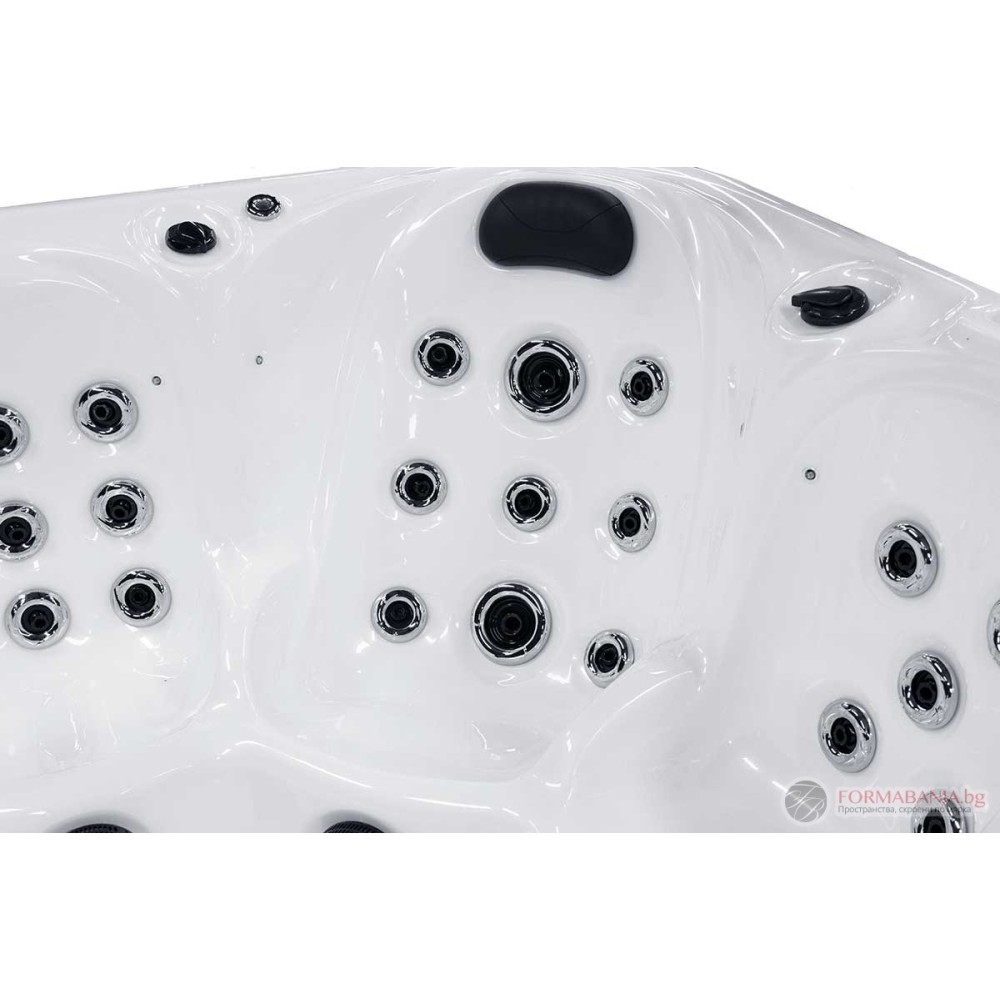 Sanitro SPA Miracle hot tub, 6 seats, 214x214x82 cm, white and grey