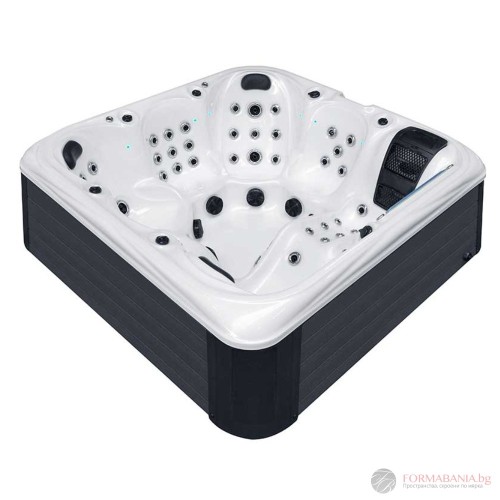 Sanitro SPA Miracle hot tub, 6 seats, 214x214x82 cm, white and grey