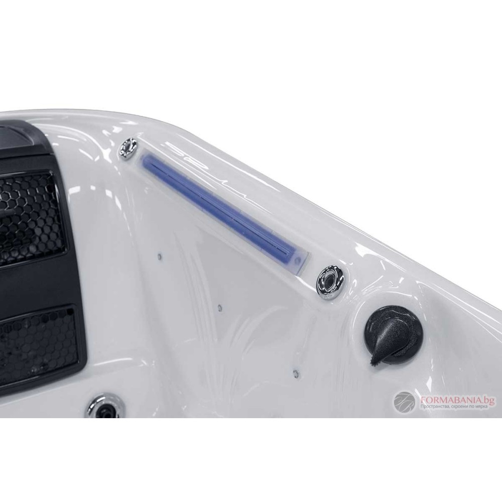 Sanitro SPA Miracle hot tub, 6 seats, 214x214x82 cm, white and grey