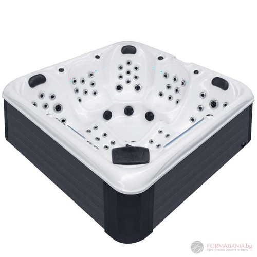 Sanitro Vision hot tub, 5 seats, 220x220x82 cm, white and grey
