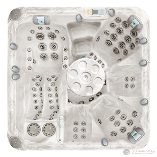 Passion Spa The Summit Jacuzzi, 5 seats, Mystic Mountain color (beige and oak)