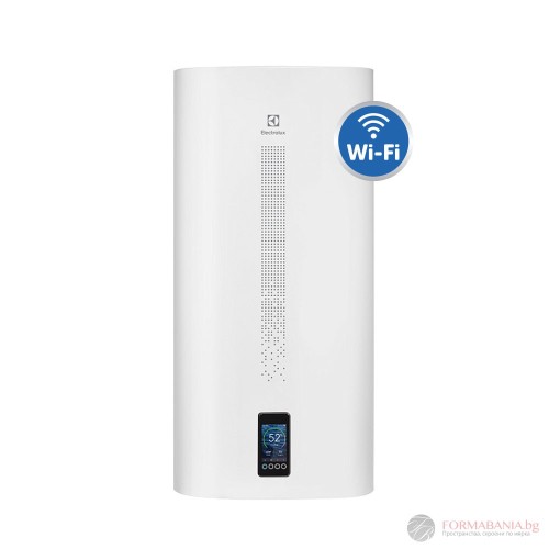 Electrolux EWH 100 SI electric water heater, 80 l, 2000 W, dry heating element, Wi‑Fi, multiposition, white