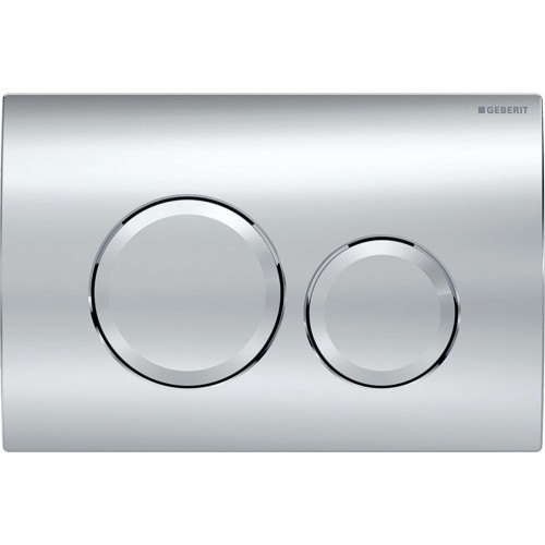 Geberit Delta20 flush plate for concealed cistern, 24.6×16.4 cm, chrome gloss