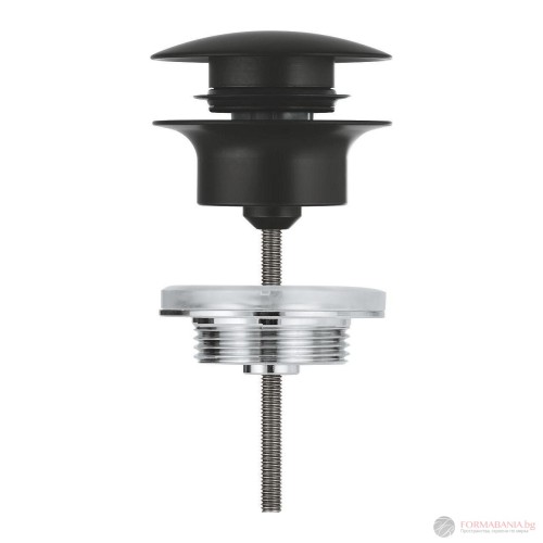 Click-Clack изпразнител за мивка Grohe, ф64 мм, 1¼", черен мат
