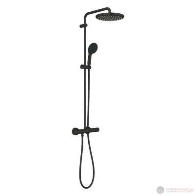 Душ система Grohe Tempesta, с термостатен смесител, черен мат