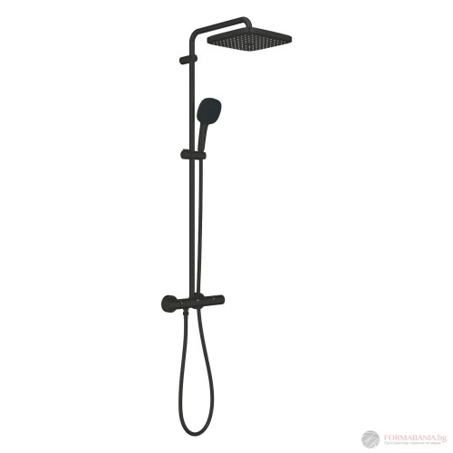 Душ система Grohe Tempesta Cube, с термостатен смесител, черен мат