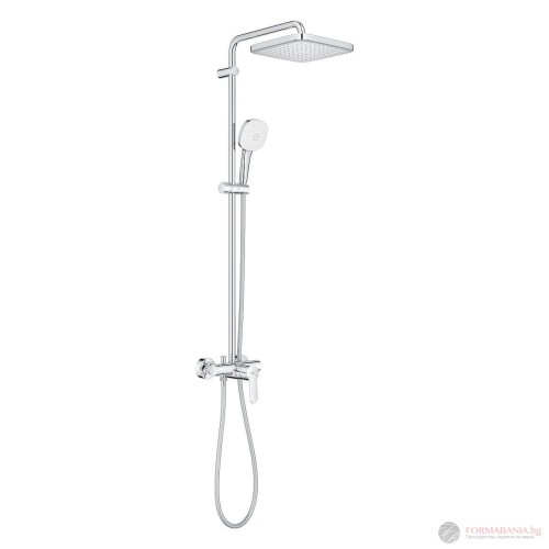 Душ система Grohe Tempesta Cube System, с едноръкохватков смесител