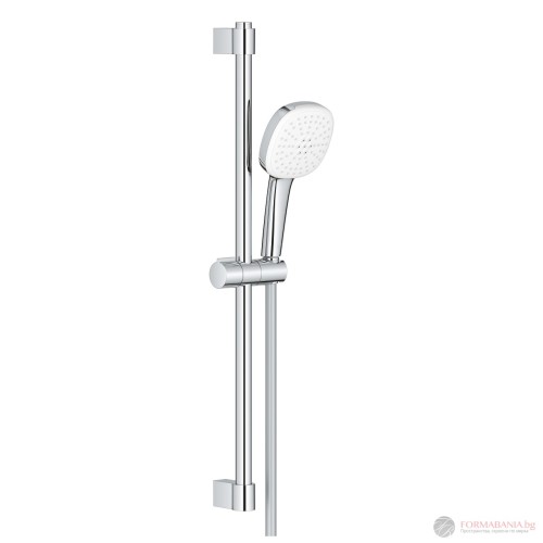 Тръбно окачване Grohe Tempesta Cube, с държач, ръчен душ и шлаух 1750 мм, хром