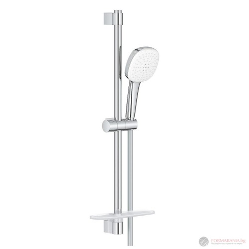 Тръбно окачване Grohe Tempesta Cube, с държач, сапунерка, ръчен душ и шлаух 1750 мм, хром