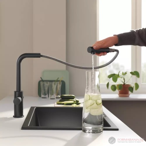 Смесител за филтрирана вода Grohe Blue Pure Minta, стартов комплект, черен мат