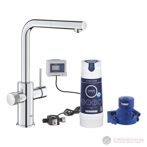 Система за пречистване на вода Grohe Blue Pure Minta, с издърпващ се чучур