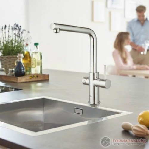 Система Grohe Blue за филтрирана, охладена и газирана вода