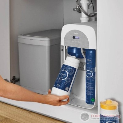 Система Grohe Blue за филтрирана, охладена и газирана вода