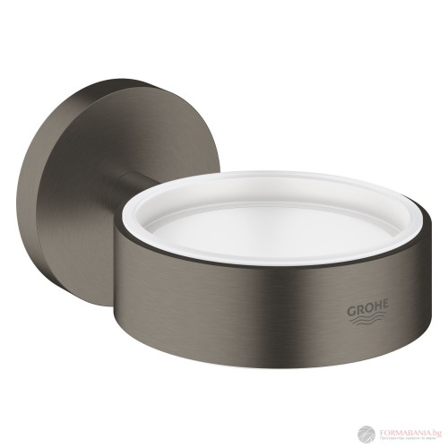 Държач Grohe Essentials, за чаша, сапунерка или дозатор, графит мат