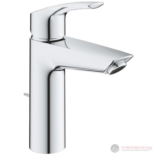 Смесител за мивка Grohe Eurosmart, размер M, с изпразнител, хром