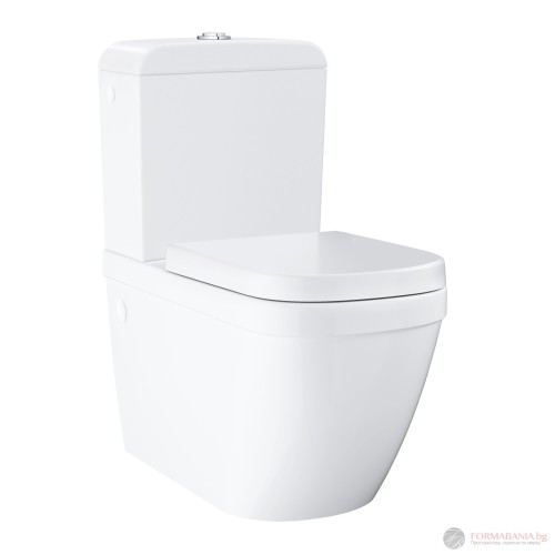 Моноблок Grohe Euro Ceramic, със седалка с плавно затваряне, универсално оттичане, 67×37×77.1 см, бял гланц