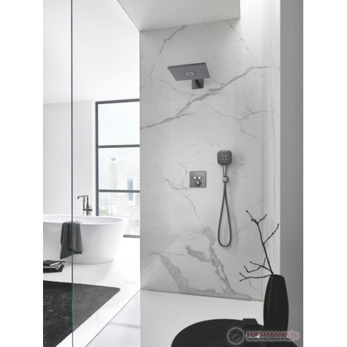 Термостатен смесител за вграждане Grohe Grohtherm SmartControl, графит мат