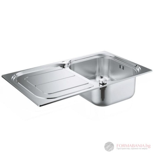 Кухненска мивка Grohe K300, инокс, за монтаж върху плот