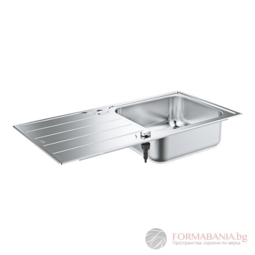 Кухненска мивка Grohe K500, неръждаема стомана, с отцедник