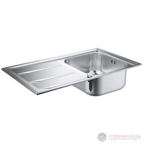 Кухненска мивка Grohe K400, инокс, за монтаж върху плот