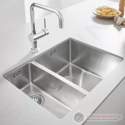 Двойна кухненска мивка Grohe K700 Undermount за монтаж под плот, неръждаема стомана