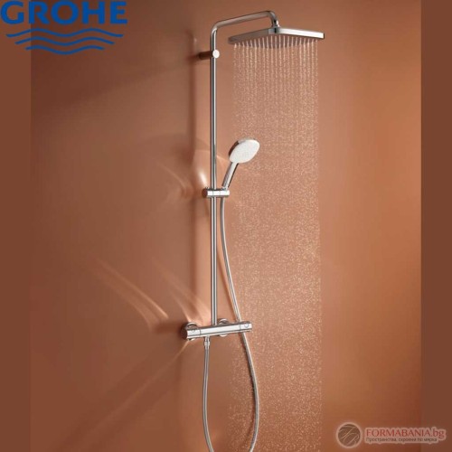 Душ система Grohe Tempesta Cube System, с термостатен смесител