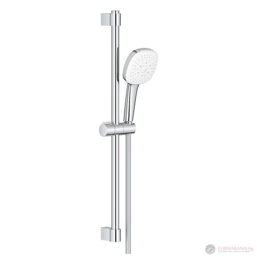 Тръбно окачване Grohe Tempesta Cube, с държач, ръчен душ и шлаух 1750 мм, хром