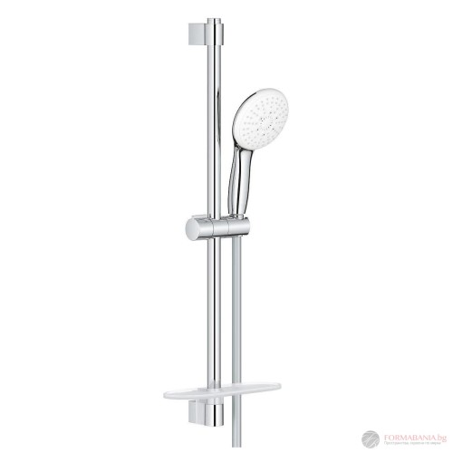 Тръбно окачване Grohe Tempesta, с държач, сапунерка, ръчен душ и шлаух 1750 мм, хром