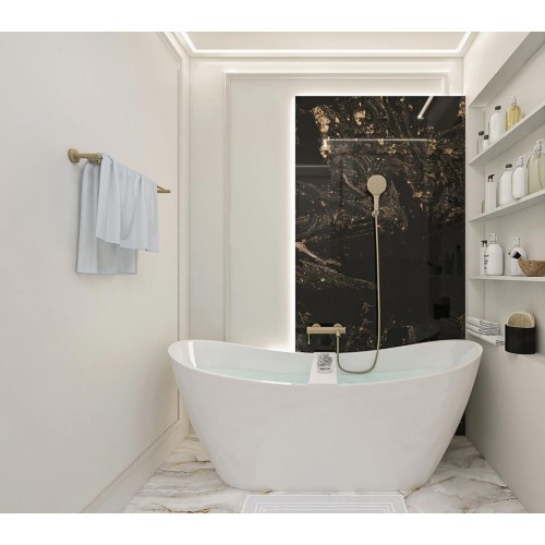 Двойна поставка за кърпи Grohe Essentials, злато мат