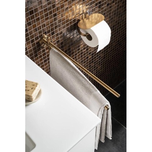 Двойна поставка за кърпи тип ножица Grohe Essentials, злато мат