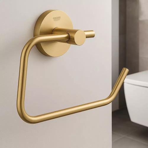 Поставка за тоалетна хартия Grohe Essentials, злато мат