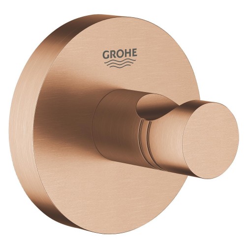 Grohe Essentials towel hook, brushed rose gold