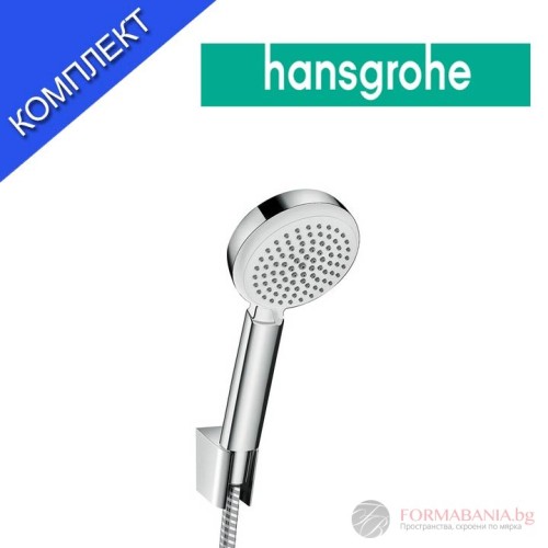 Душ комплект Hansgrohe Crometta, ръчен душ и шлаух