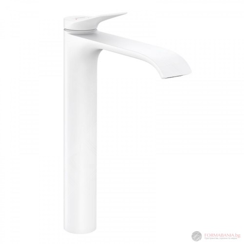 Висок смесител за мивка Hansgrohe Vivenis CoolStart, бял мат