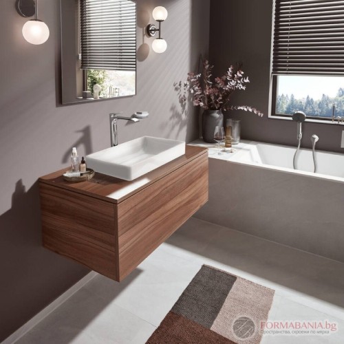 Висок смесител за мивка Hansgrohe Vivenis CoolStart, с изпразнител, хром